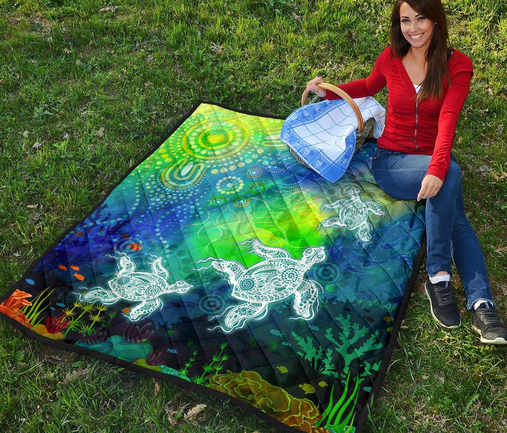 aboriginal-premmium-quilt-indigenous-turtle-ocean-dot-painting-art