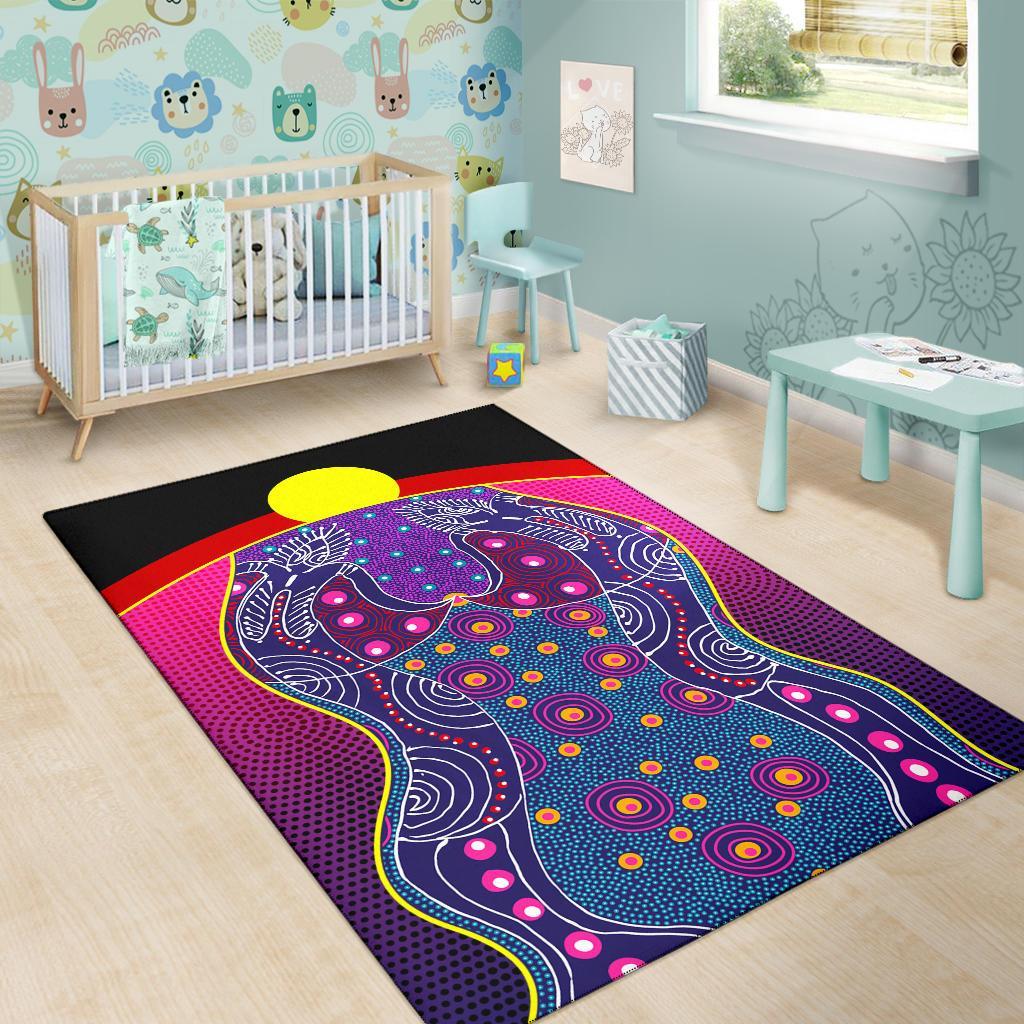 area-rug-aboriginal-sublimation-dot-pattern-style-violet