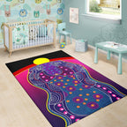 area-rug-aboriginal-sublimation-dot-pattern-style-violet