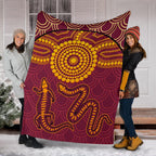 aboriginal-premium-blanket-aboriginal-snake-and-alligator