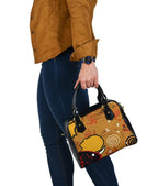 Shoulder Handbag - Mother and Son Hand Art - Vibe Hoodie