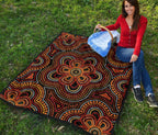 aboriginal-premium-quilt-aboriginal-dot-painting-flowers-style-ver02