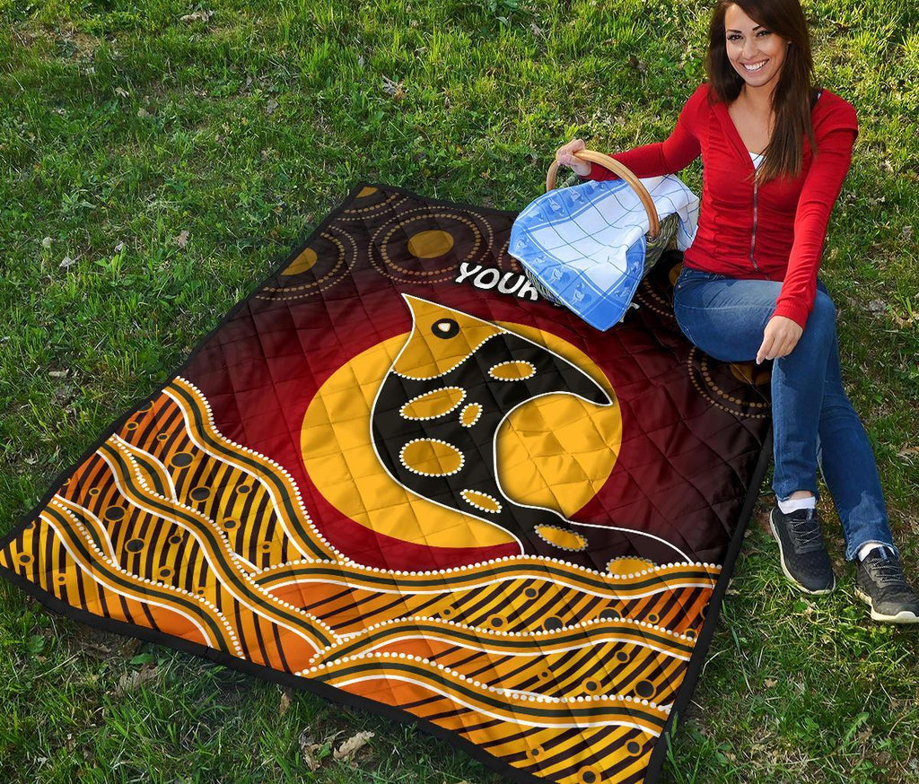 personalised-premium-quilt-aboriginal-dot-patterns-fish