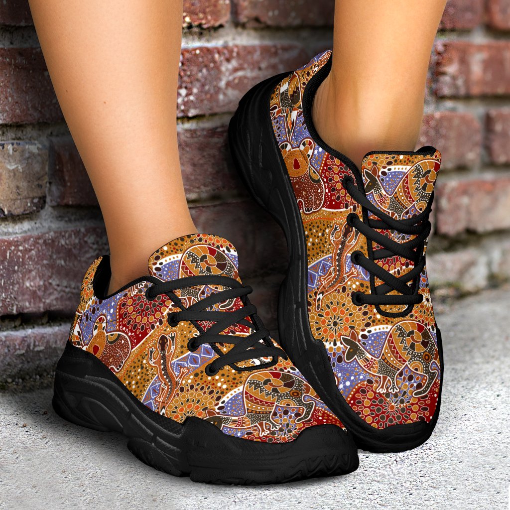 aboriginal-sneakers-koala-kangaroo-patterns-chunky-shoes