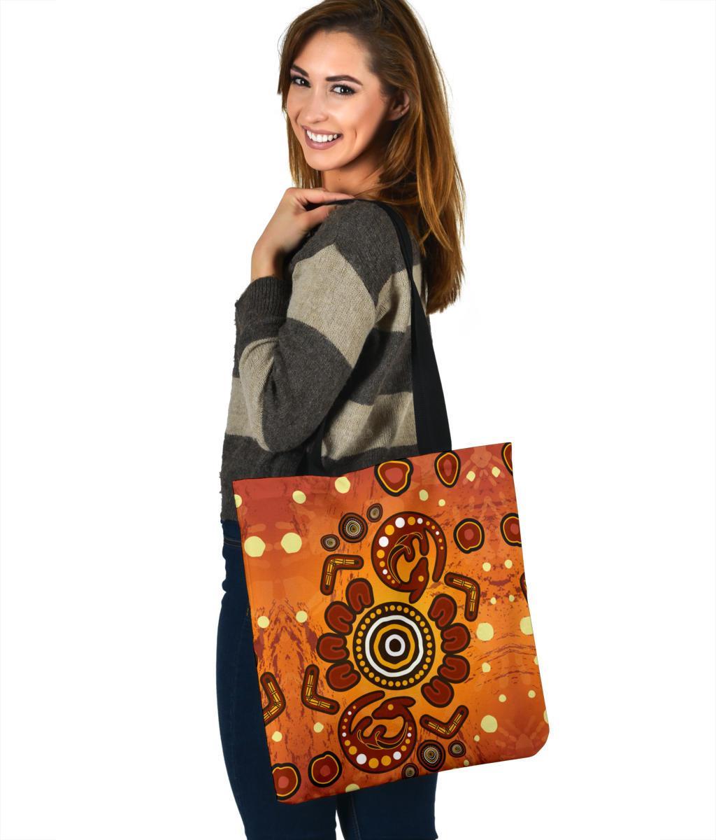 aboriginal-tote-bags-baby-kangaroo-and-dot-painting-patterns
