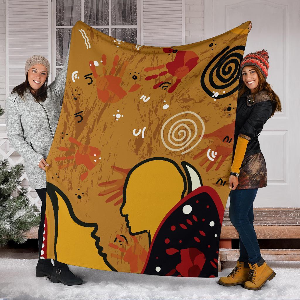 premium-blanket-mother-and-son-hand-art