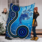aboriginal-premium-blanket-dolphin-and-aboriginal-dot-patterns