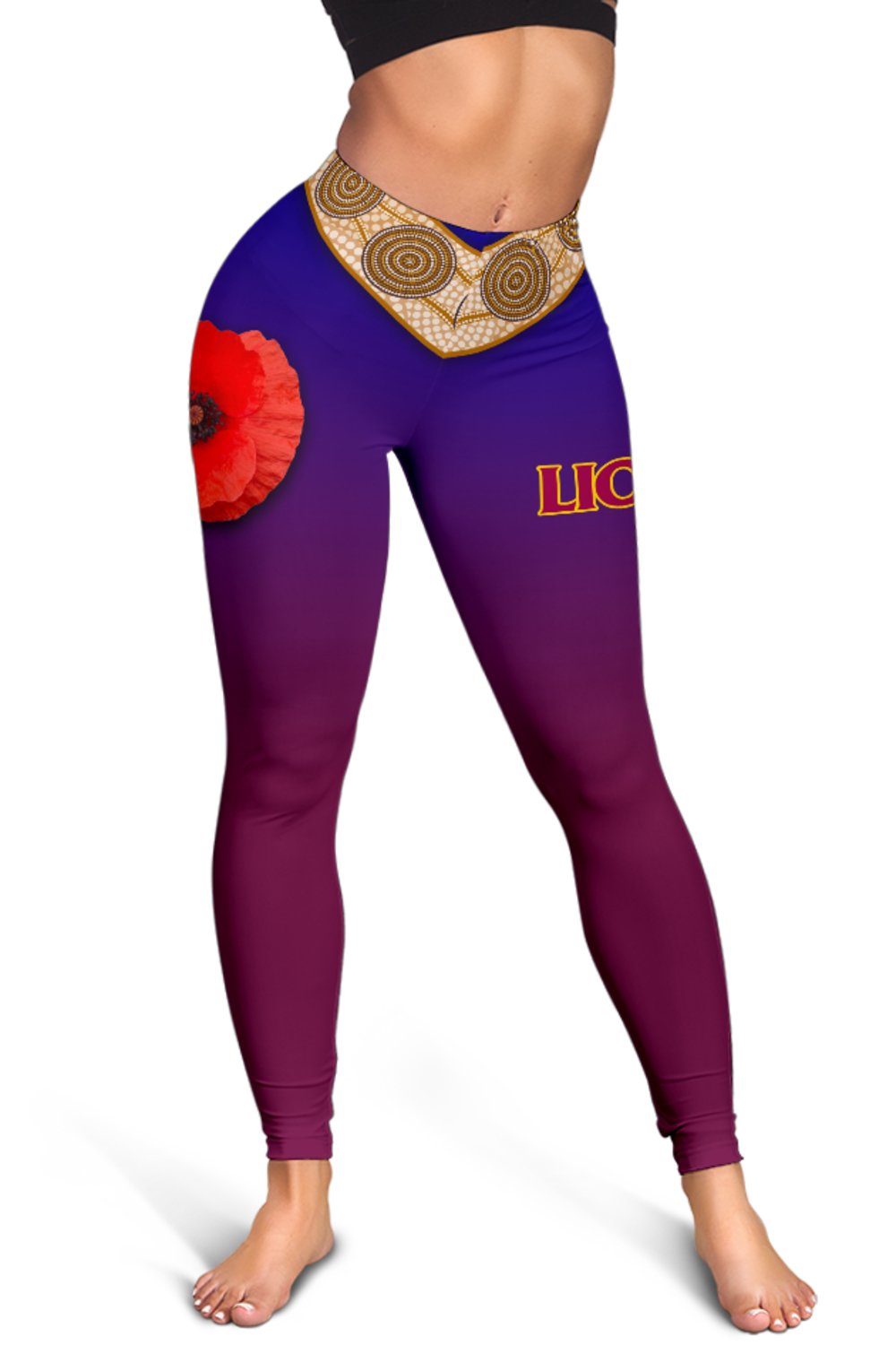 brisbane-womens-leggings-lions-anzac-day-gradients-style