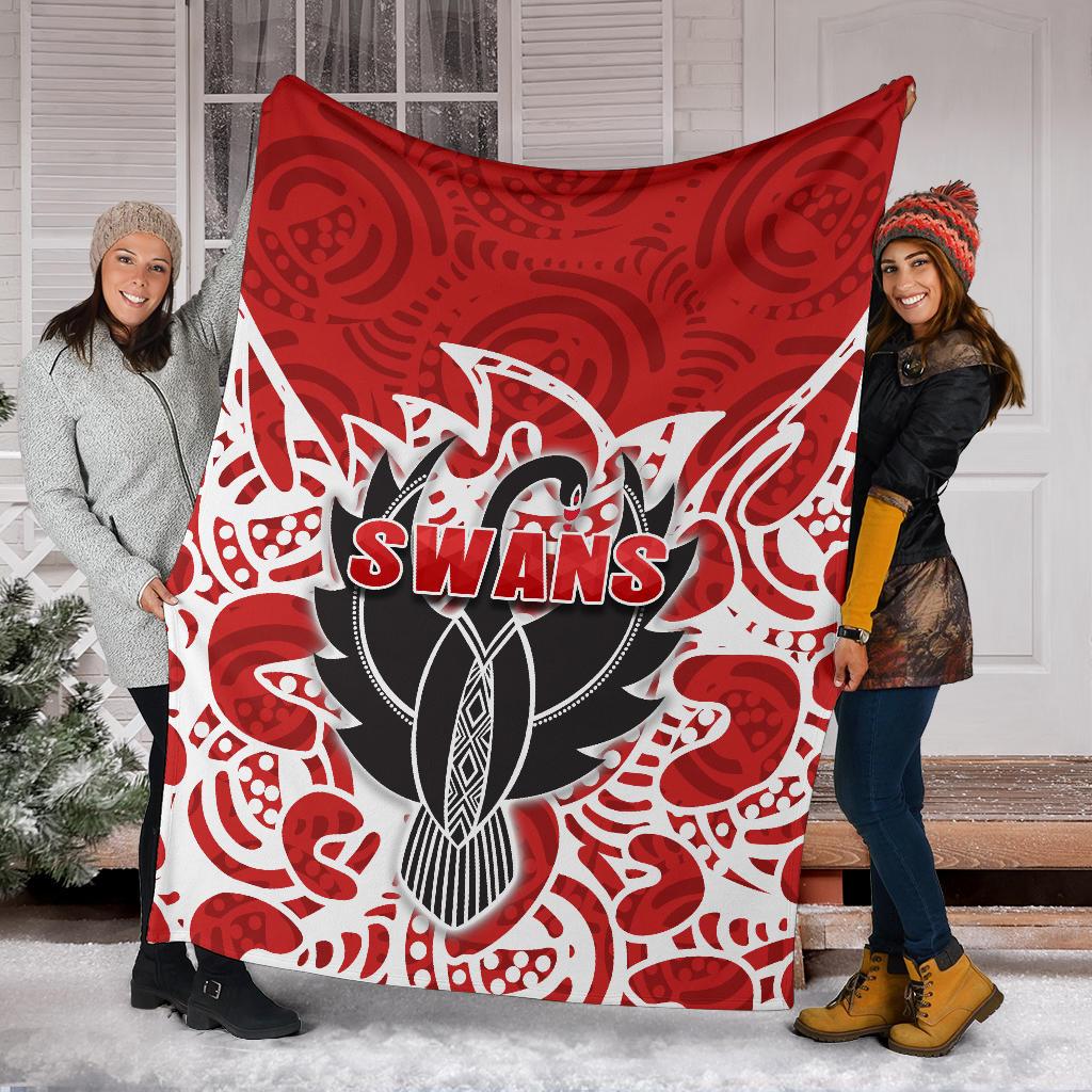 sydney-premium-blanket-simple-indigenous-swans