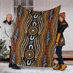 premium-blanket-indigenous-dot-painting