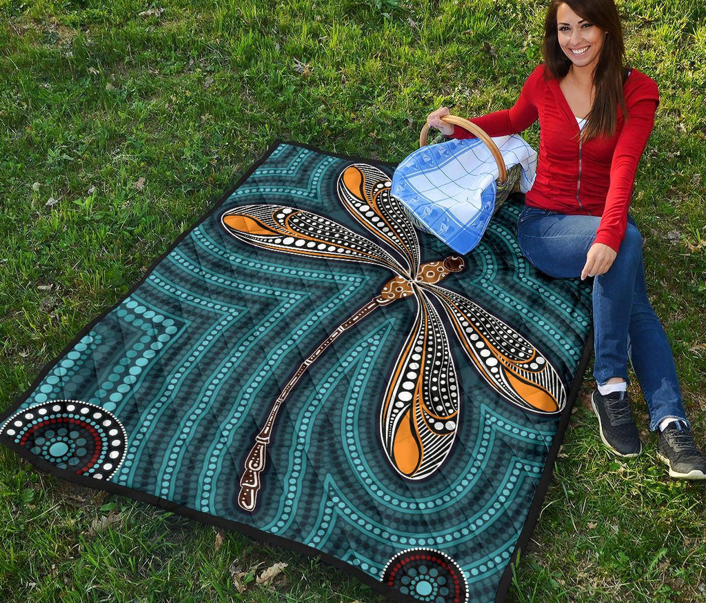 aboriginal-premium-quilt-indigenous-dragonfly