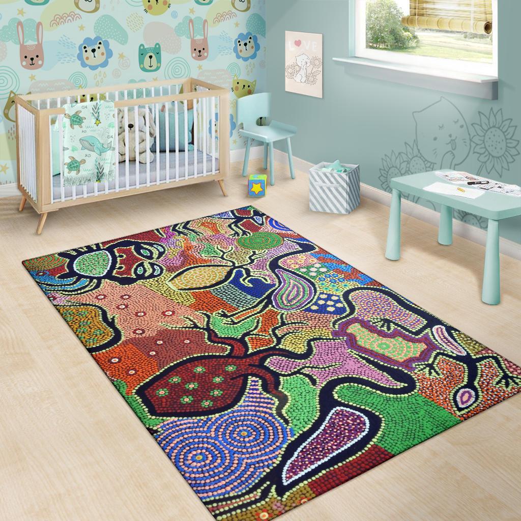 area-rug-aboriginal-dot-art-painting-with-australia-animal