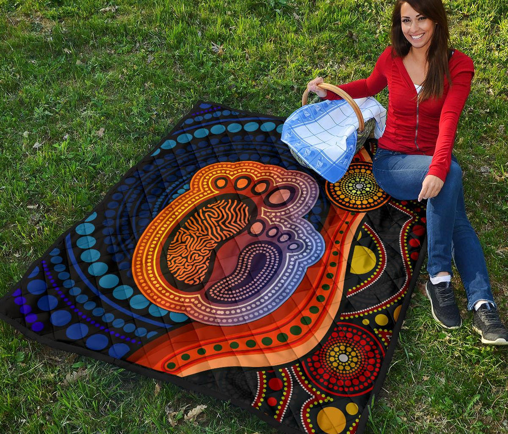 1st-australia-premium-quilt-aboriginal-mother-and-son-foot
