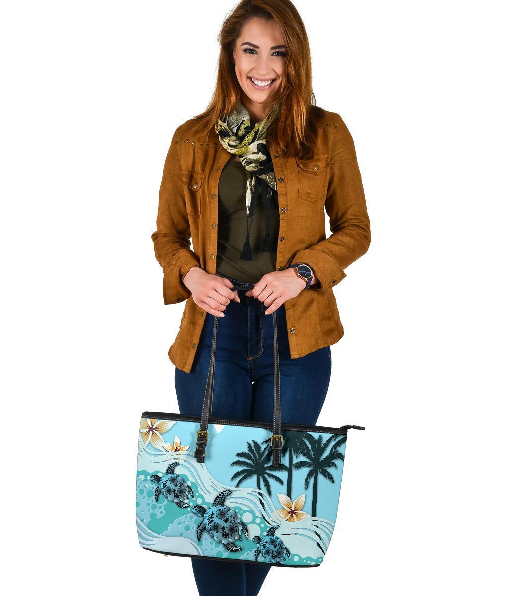 new-zealand-large-leather-tote-blue-turtle-hibiscus