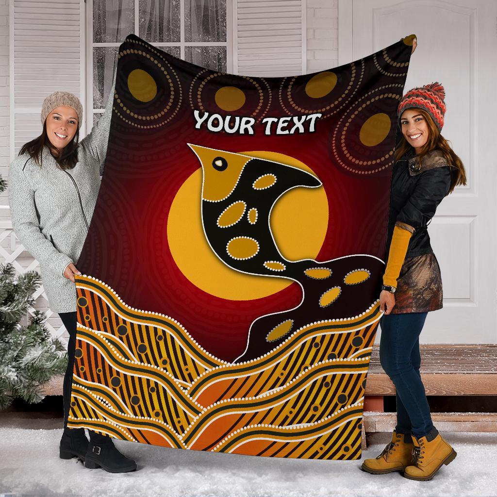 personalised-premium-blanket-aboriginal-dot-patterns-fish