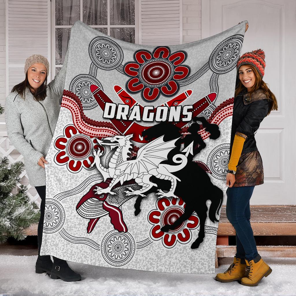 dragons-premium-blanket-st-george-indigenous-white