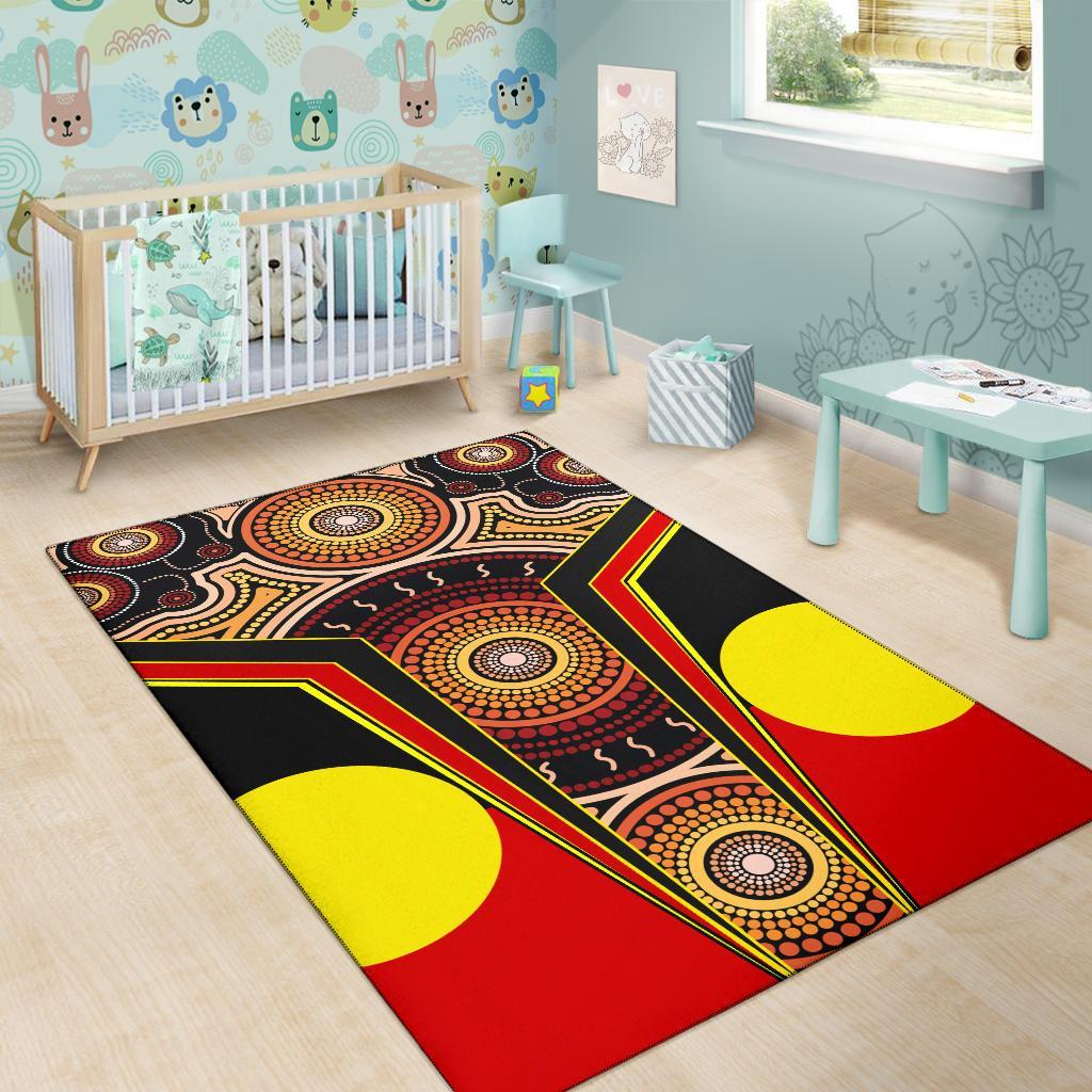 area-rug-aboriginal-with-dot-painting-art