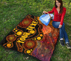 custom-text-aboriginal-premium-quilt-australia-indigenous-flag-circle-dot-painting-art-golden