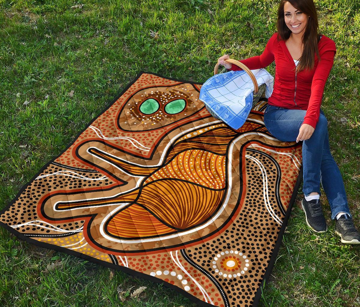 aboriginal-premium-quilt-indigenous-emu-vintage-stye