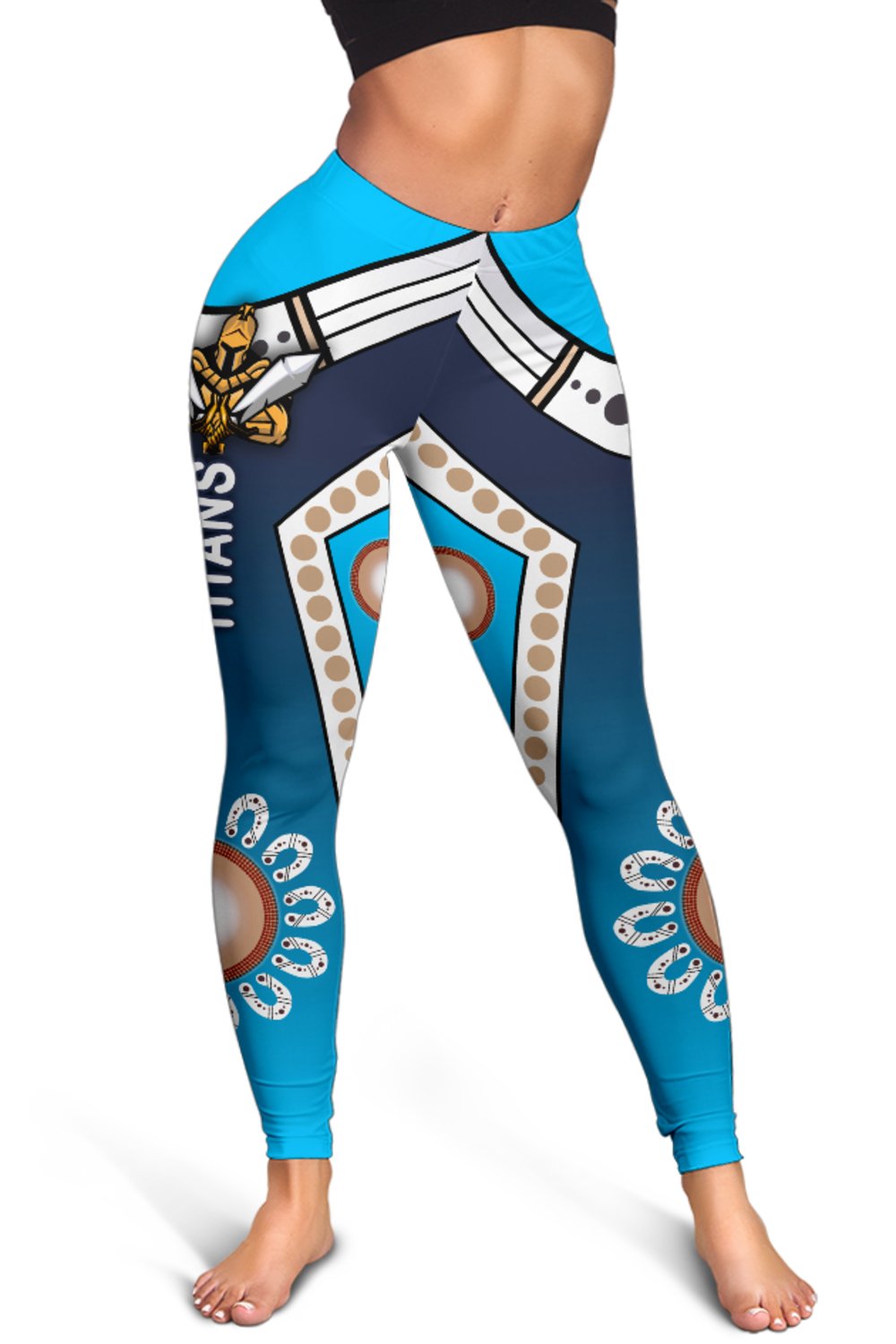 gold-coast-women-leggings-titans-gladiator-simple-indigenous