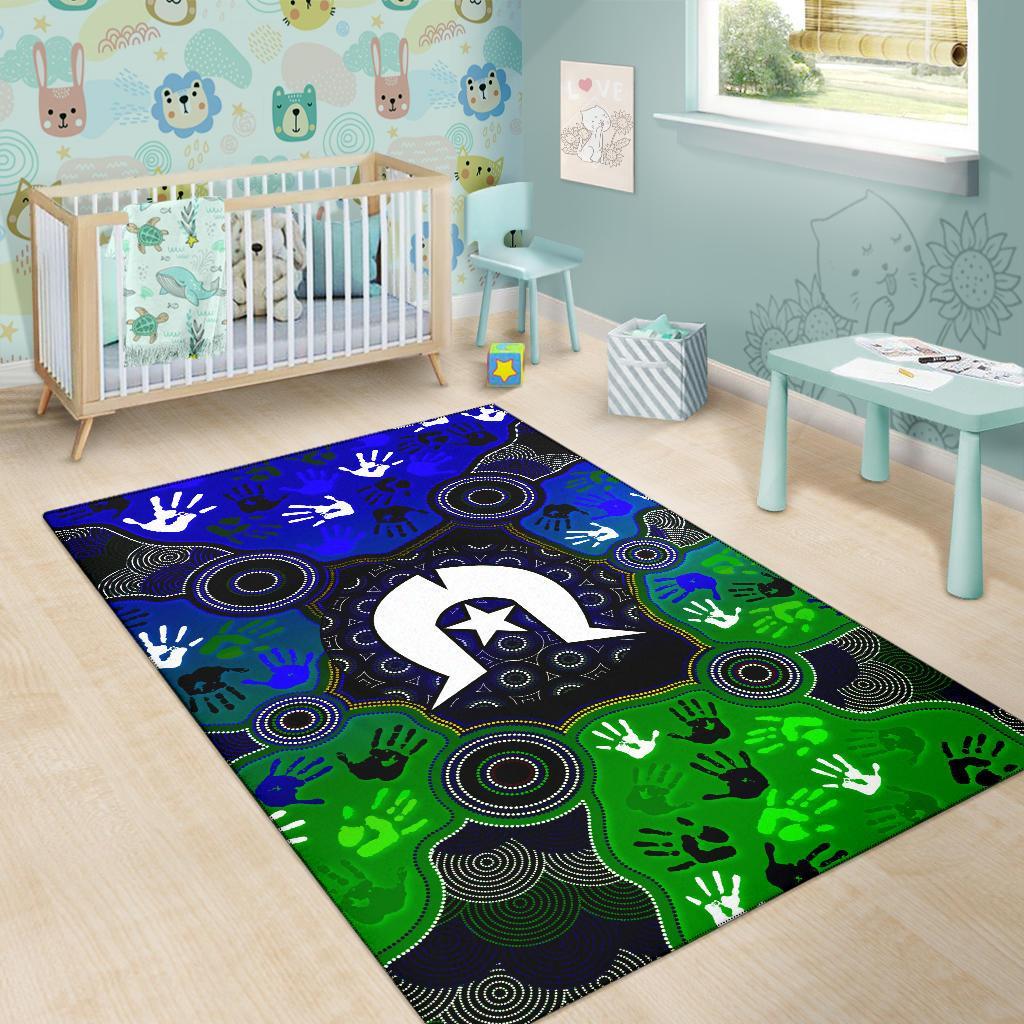 aboriginal-area-rug-torres-strait-symbol-with-indigenous-patterns