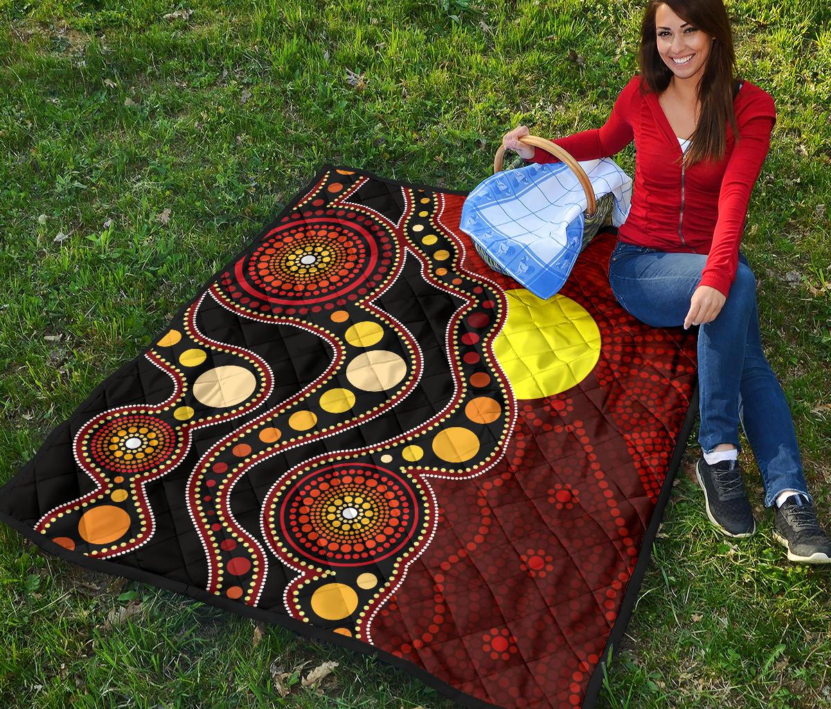 aboriginal-premium-quilt-australia-aboriginal-lives-matter-flag-circle-dot-painting-art-quilt