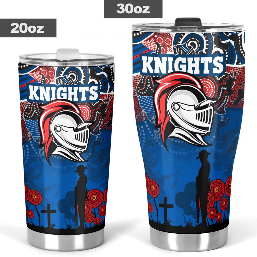 custom-personalised-knights-tumbler-newcastle-anzac-day-aboriginal