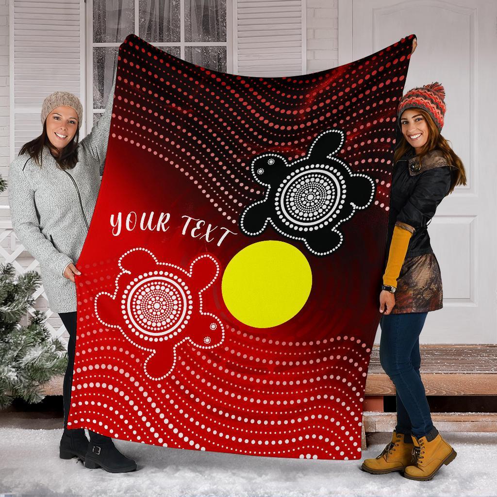custom-aboriginal-premium-blanket-indigenous-circle-dot-painting-style