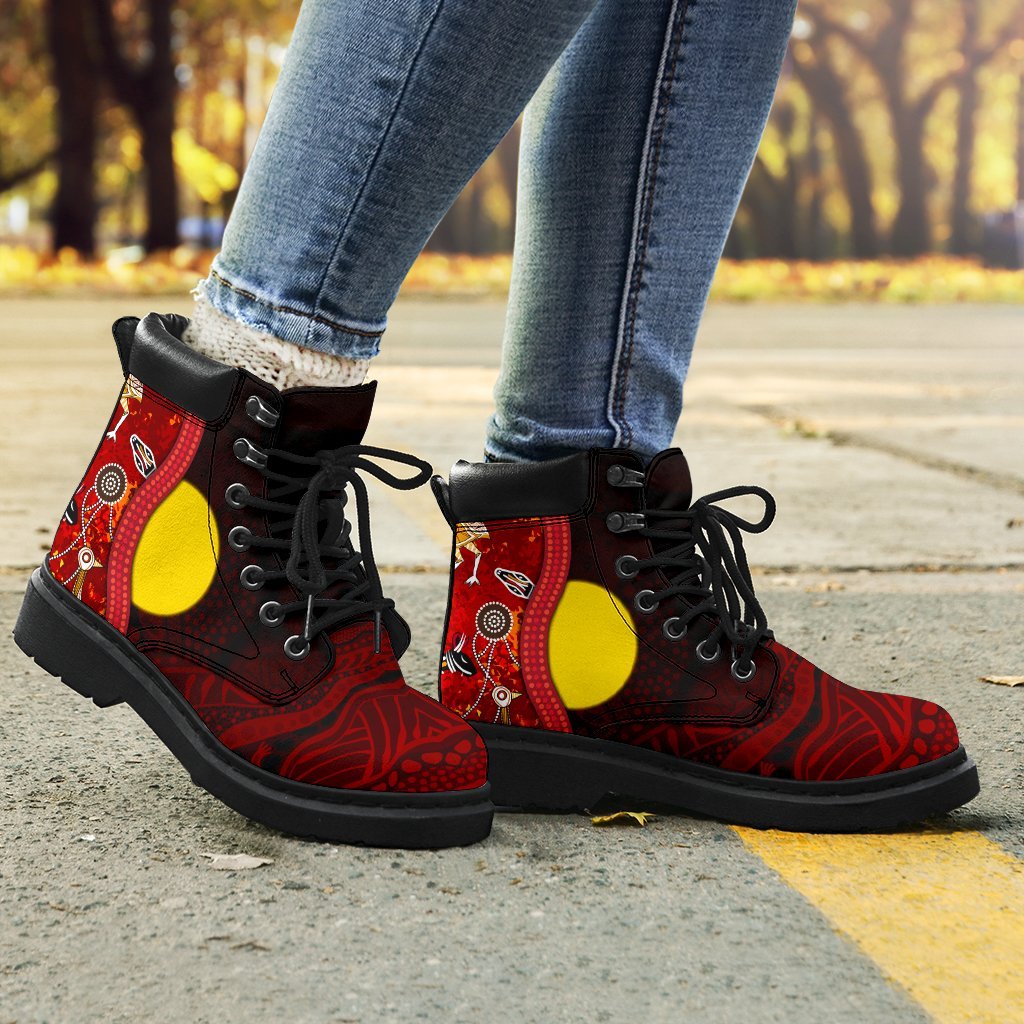 aboriginal-all-season-boots-red-indigenous-flag