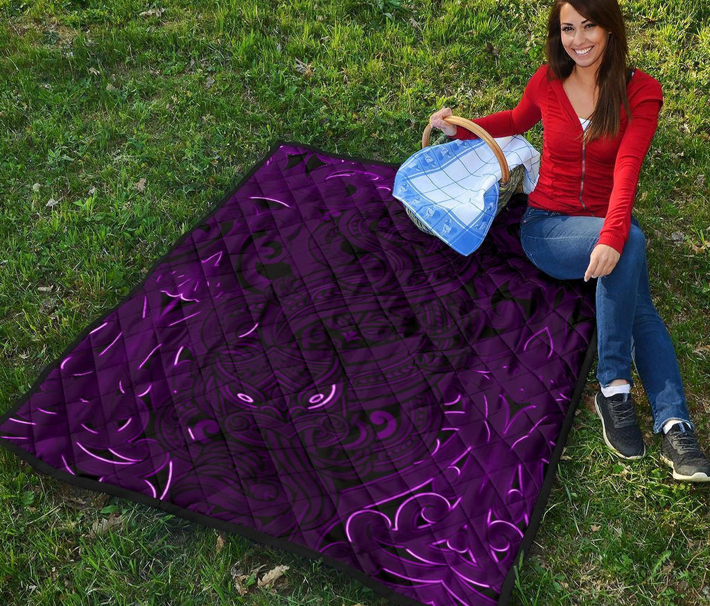 new-zealand-premium-quilt-maori-gods-tumatauenga-god-of-war-purple