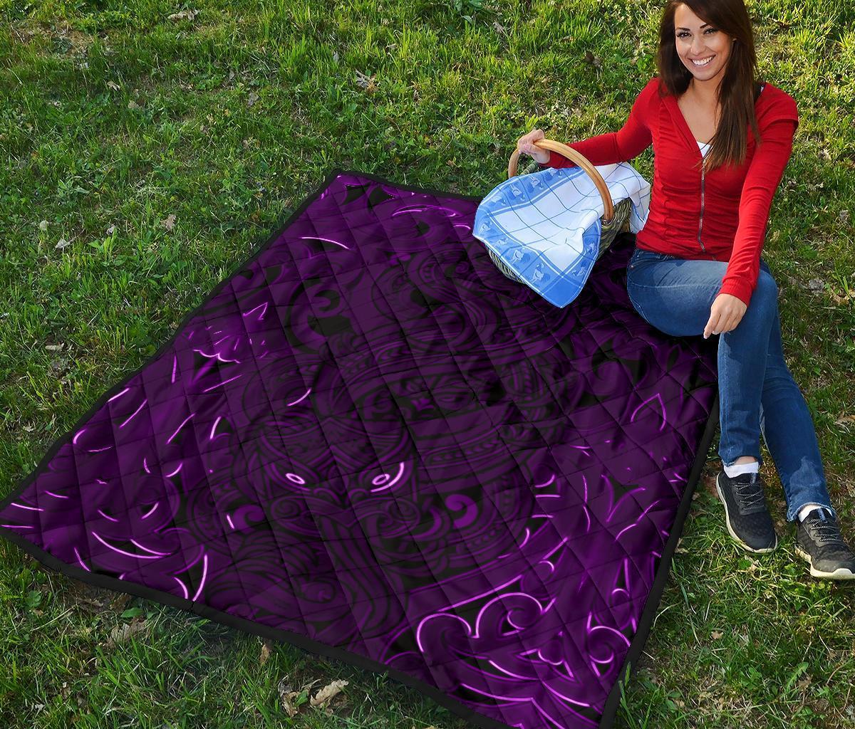 new-zealand-premium-quilt-maori-gods-tumatauenga-god-of-war-purple