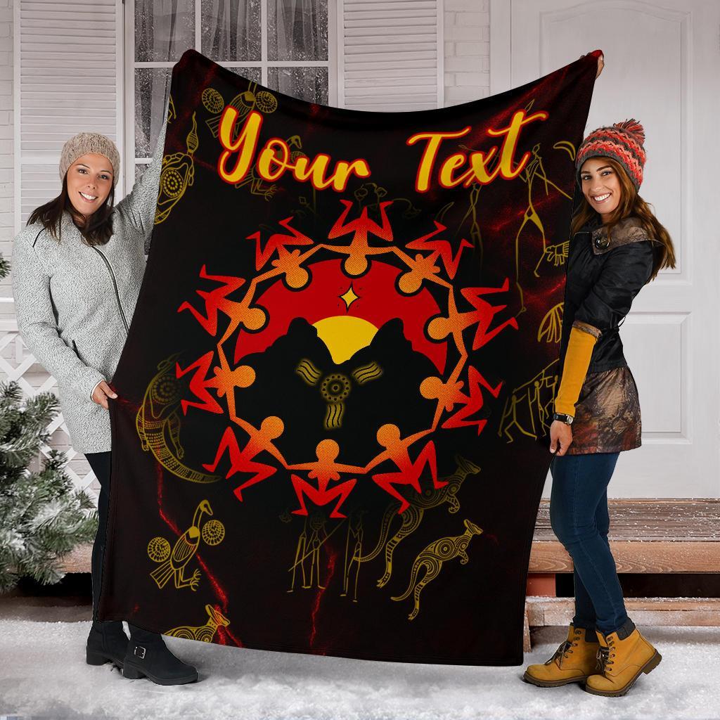 custom-aboriginal-premium-blanket-australia-map-and-indigenous-flag