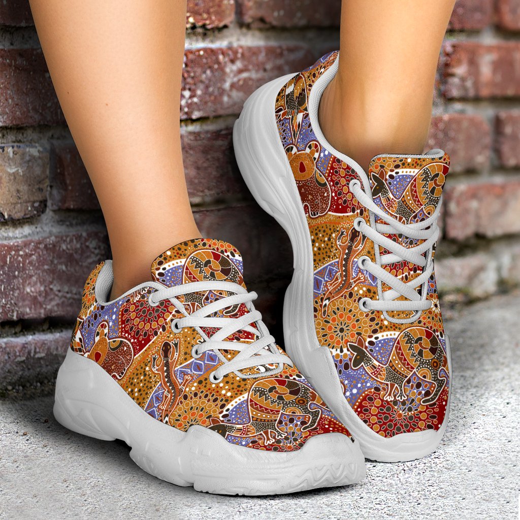 aboriginal-sneakers-koala-kangaroo-patterns-chunky-shoes