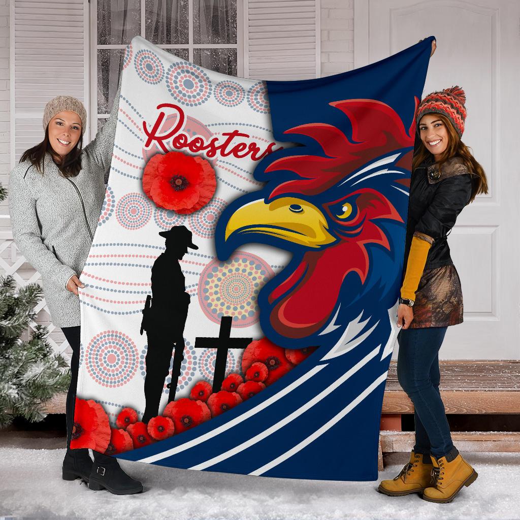 australia-roosters-premium-blanket-anzac-day-three-tiles-style