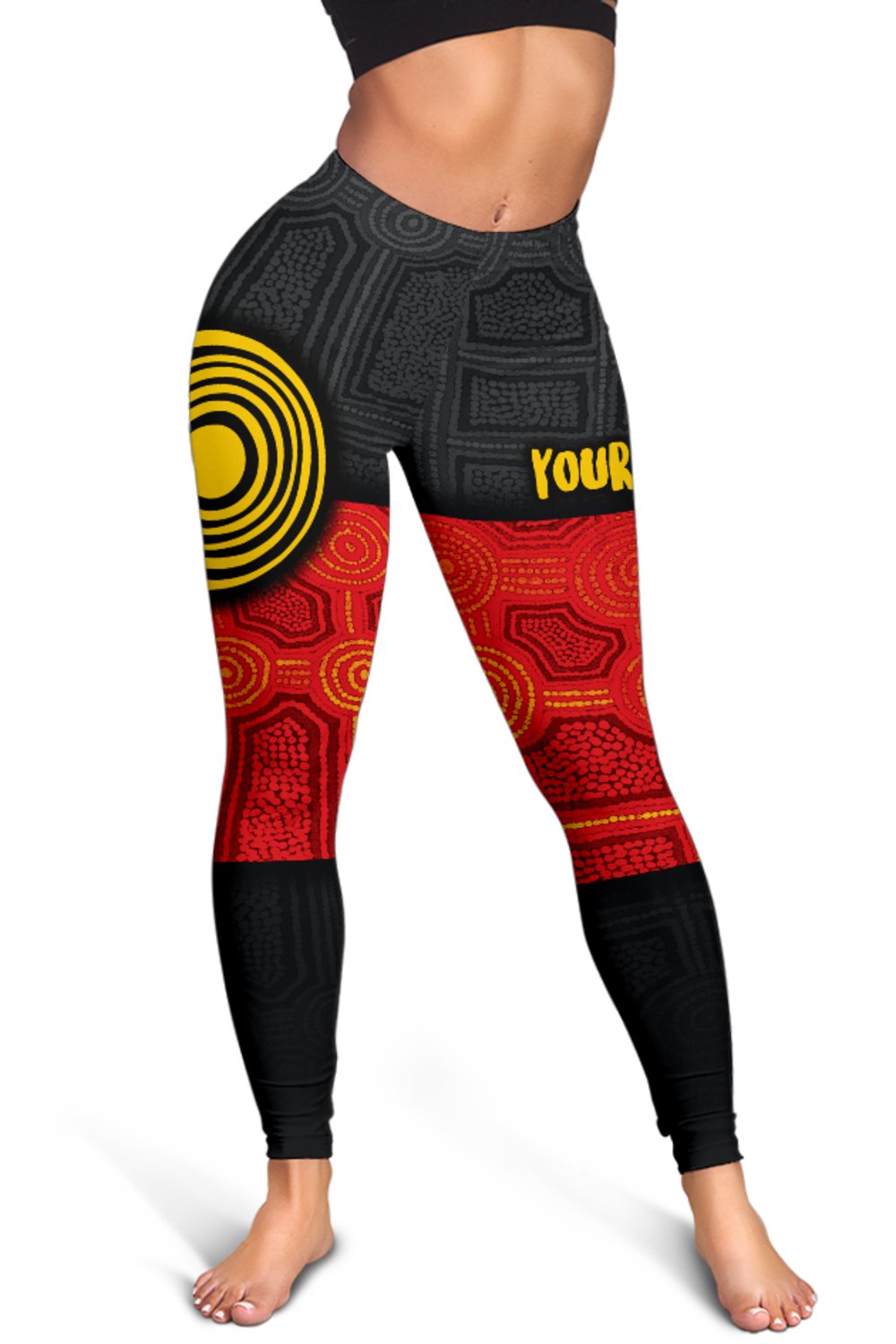 personalised-aboriginal-womens-leggings-aussie-indigenous-flag
