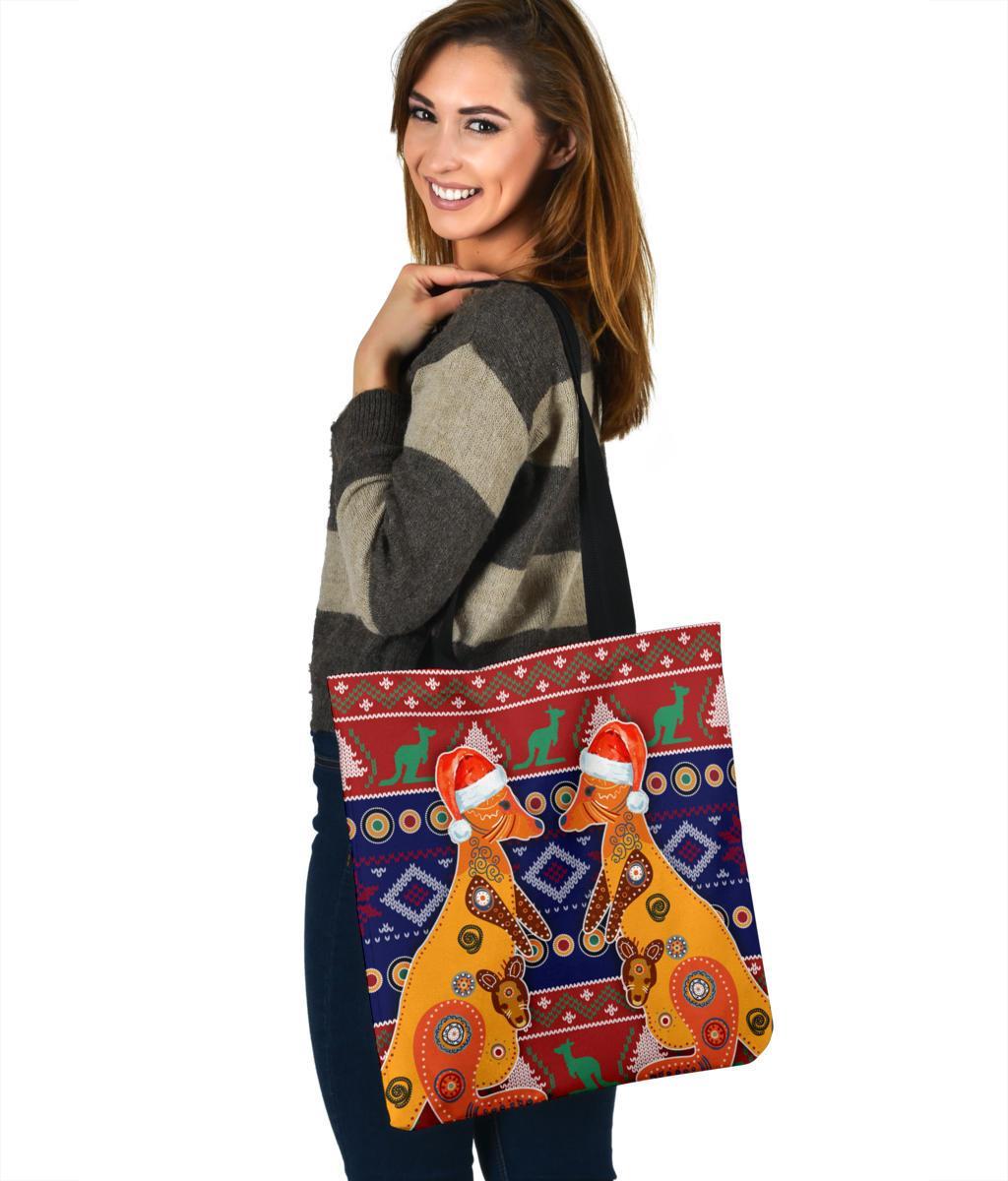 christmas-tote-bags-mother-kangaroo-in-christmas