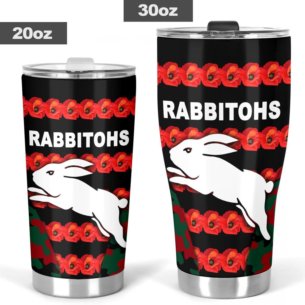 south-sydney-rabbitohs-tumbler-anzac-day-poppy-flower-vibes