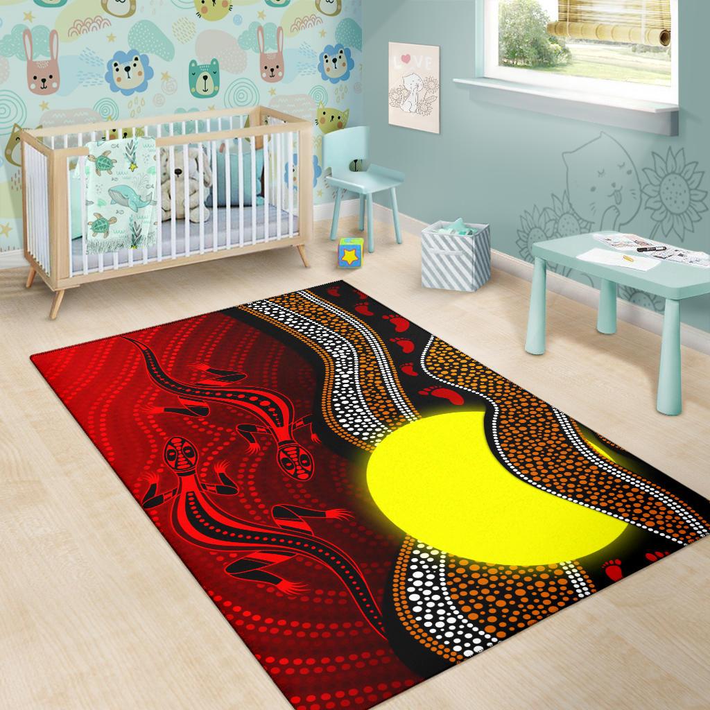 aboriginal-area-rug-aboriginal-flag-lizard-dot-painting-style