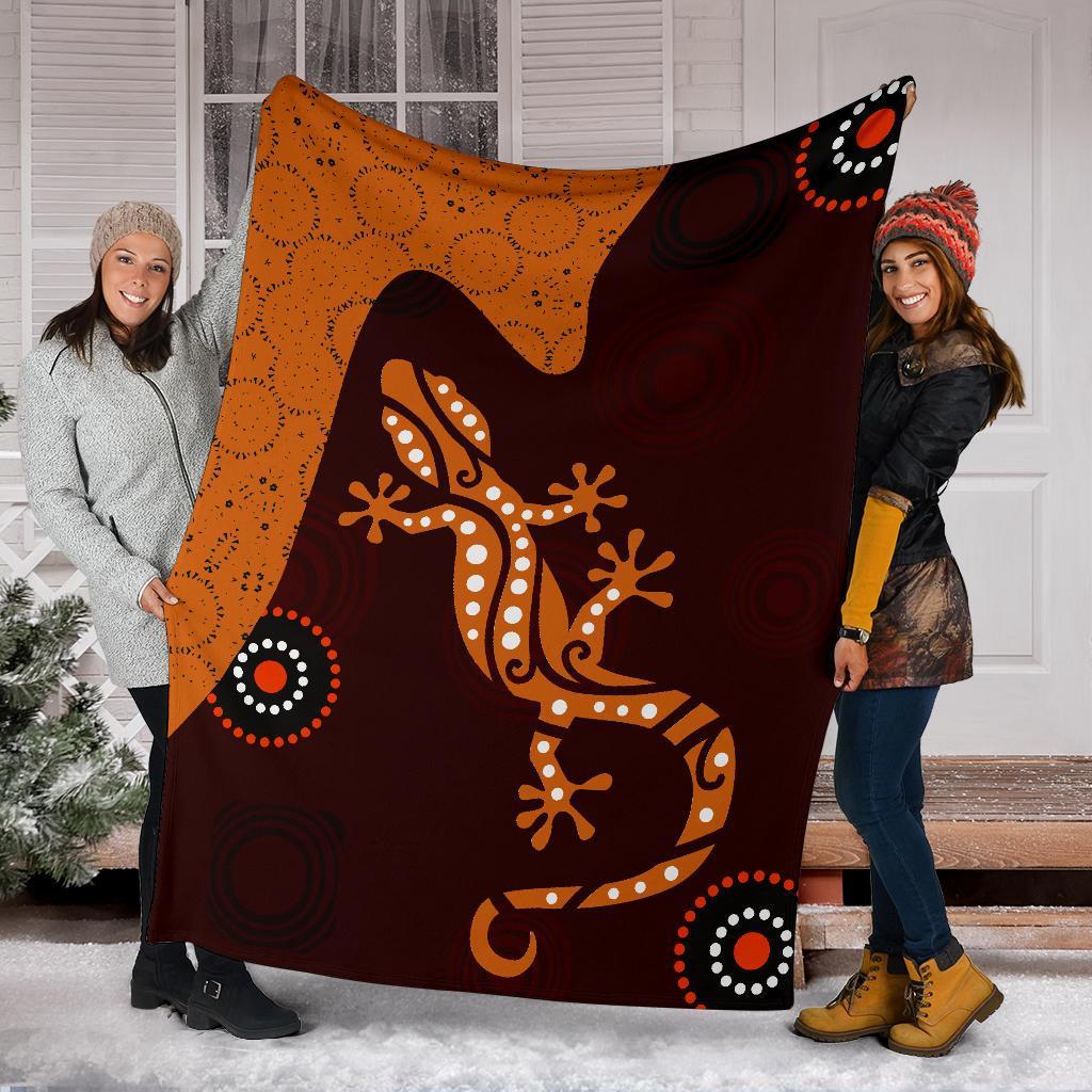 aboriginal-premium-blanket-lizard-in-aboriginal-dreaming