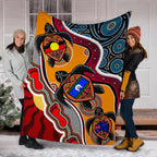 premium-blanket-australia-aboriginal-dots-with-turtle-and-naidoc-flags