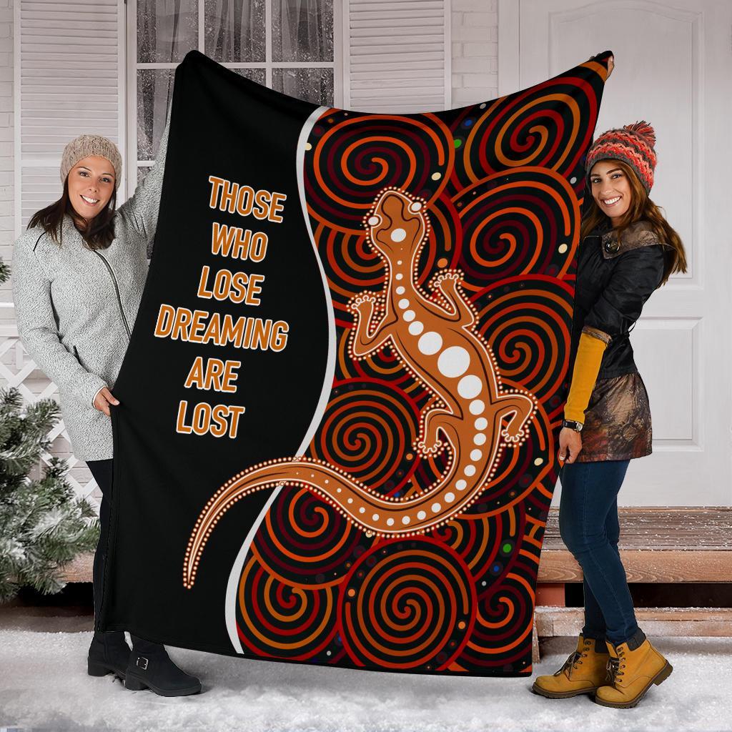 aboriginal-premium-blanket-indigenous-lizard-dreaming