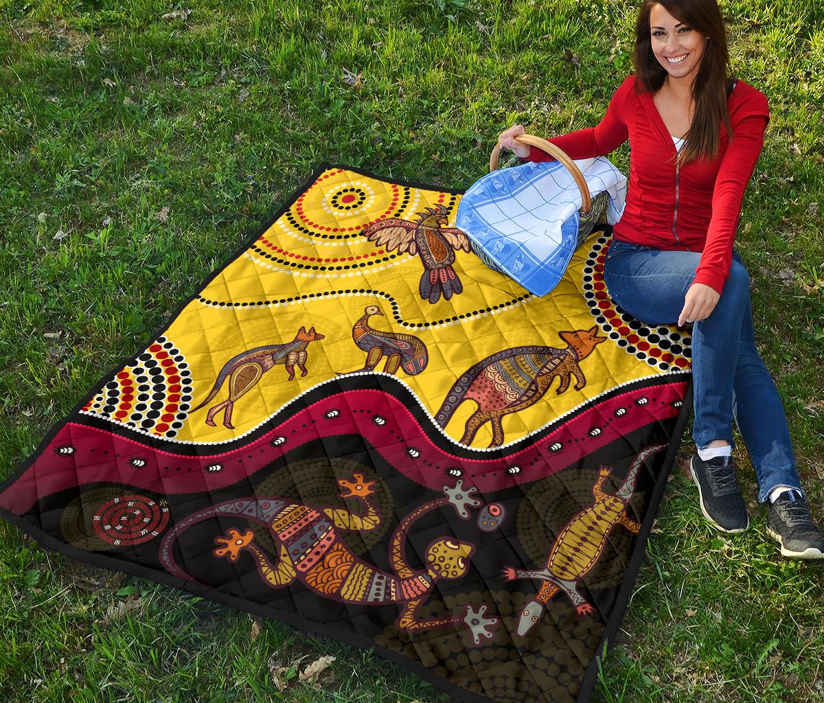 aboriginal-premium-quilt-indigenous-animals-life-art