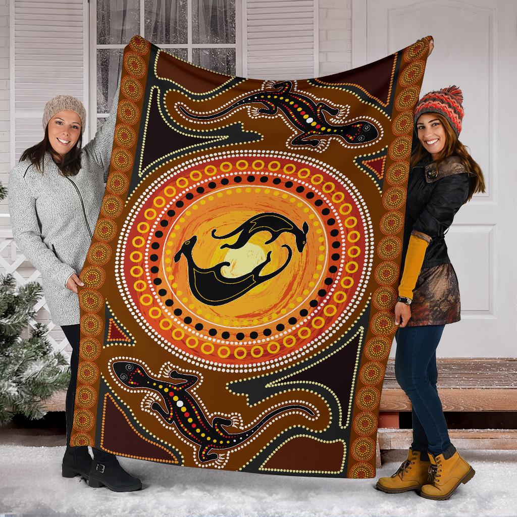 premium-blanket-lizard-kangaroo-dot-pattern