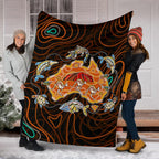 premium-blanket-australia-map-aboriginal-animals-dot-painting-blanket