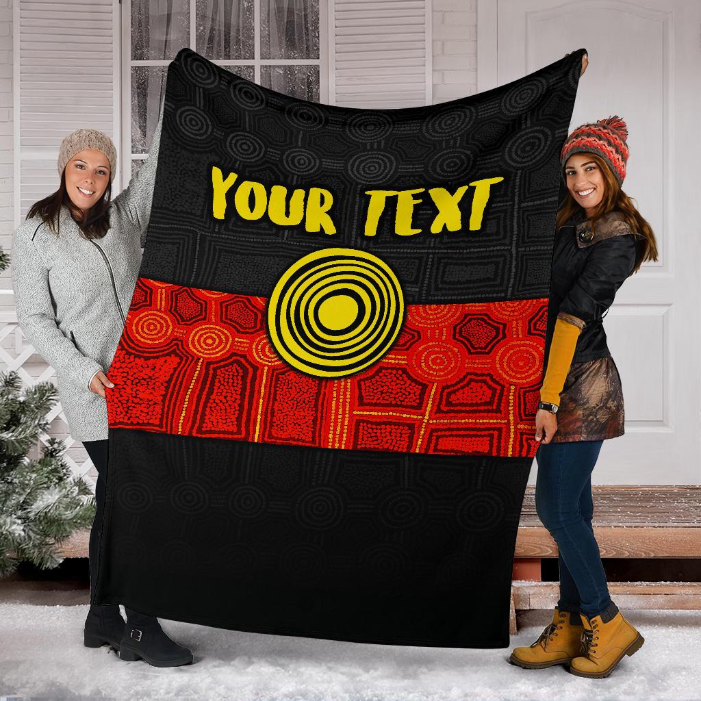 personalised-aboriginal-premium-blanket-aussie-indigenous-flag