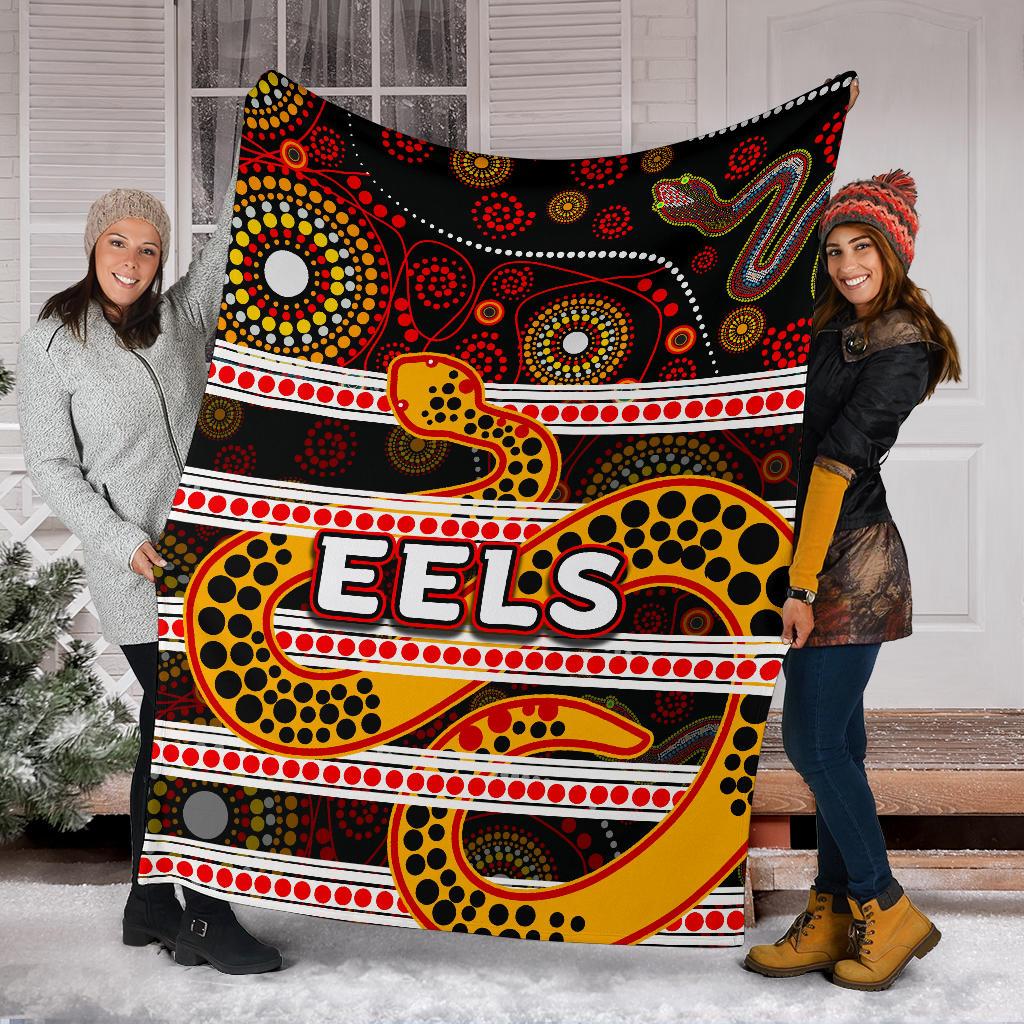 parramatta-eels-premium-blanket-tribal-style-black