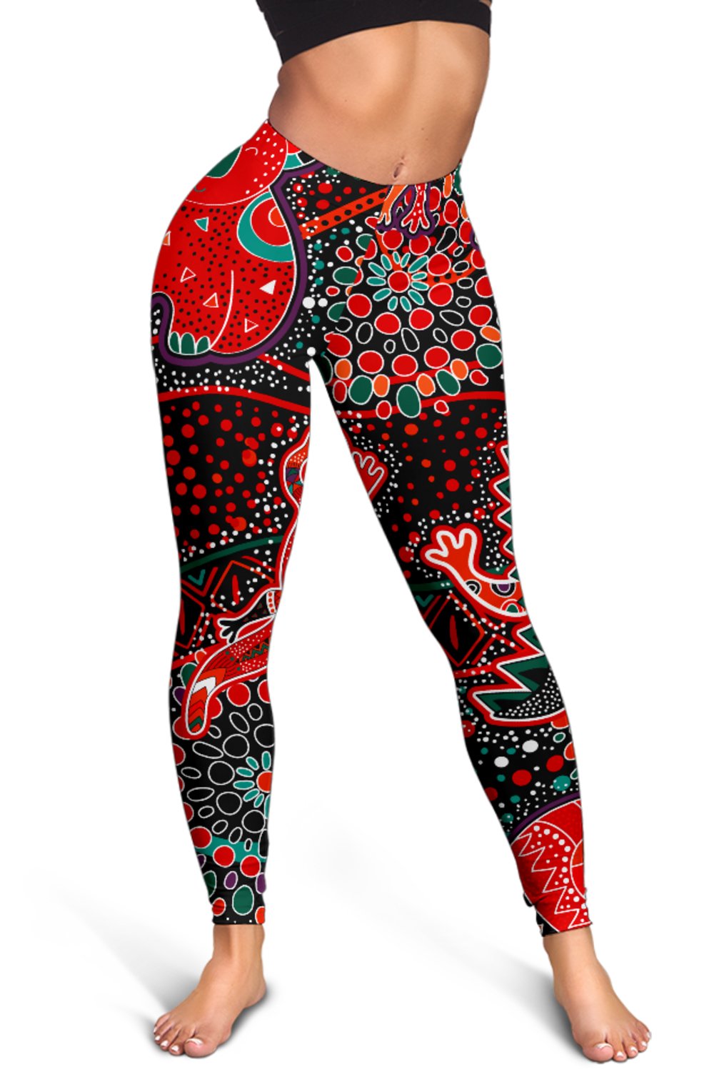 leggings-aboriginal-animal-dot-acrylic-paint