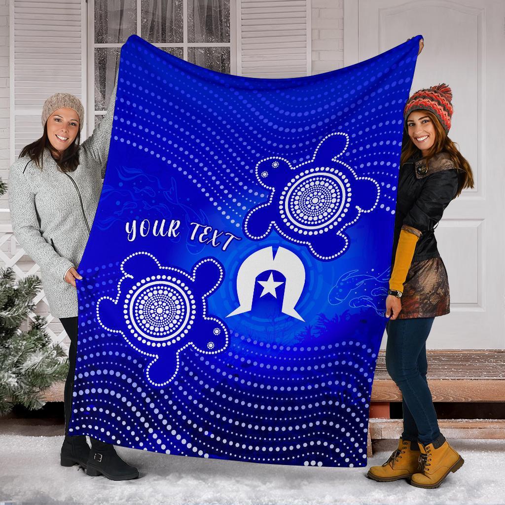 custom-torres-strait-islanders-premium-blanket-torres-symbol-with-indigenous-turtle