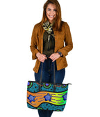 large-leather-tote-bag-aboriginal-turtle
