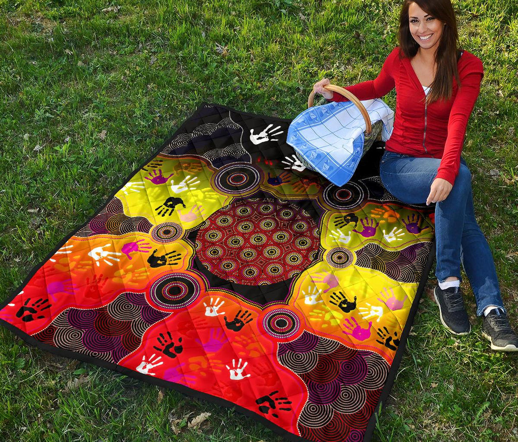 aboriginal-premium-quilt-indigenous-circle-dot-painting-hand-art